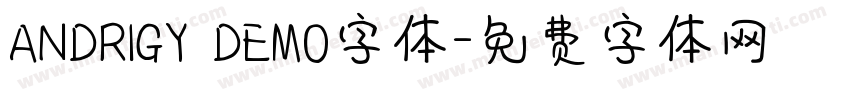 ANDRIGY DEMO字体字体转换